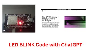 Led Blink code using ChatGPTESP32 [upl. by Evanthe]