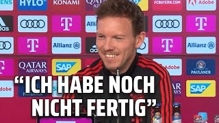 Julian Nagelsmann scherzt über legendäre Pressekonferenz von Trapattoni  FC Bayern  Bundesliga [upl. by Perlie]