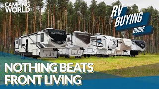 Best Front Living Fifth Wheels  RV Buying Guide [upl. by Aitsirk]