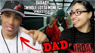 MY DAD REACTS TO DaBaby  Whole Lotta Money FREESTYLE Official Video [upl. by Teferi309]