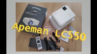 APEMAN LC 550 Mini Projector REVIEW [upl. by Eillor69]