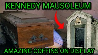 AMAZING COFFINS ON DISPLAY  KENNEDY MAUSOLEUM [upl. by Hedley]