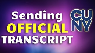 How do I send official transcripts to CUNY [upl. by Arada]