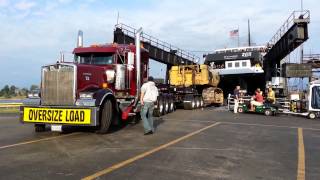 Oversize Load Boarding SS Badger September 13 2012 [upl. by Siwel276]