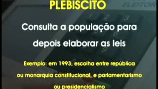 Diferença entre plebiscito e referendo [upl. by Oakes247]