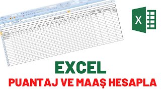 Excel Puantaj ve Maaş Hesaplama Tablosu  EXCEL Eğitim [upl. by Norihs279]