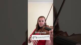 5 Violin Beginner bow strokes violin music [upl. by Aelak]