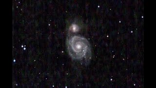 M51 Whirlpool Galaxy  Stellina  Rooster Inn Observatory  19 April 2023 [upl. by Kassaraba]