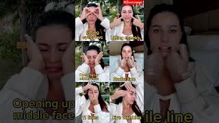 Face yoga😊 short faceexercise faceyoga facialmassage faceyogamethod facecare genesisyoga [upl. by Corvin649]