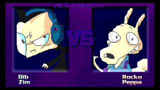 Mugen Dib amp Zim vs Rocko amp Peppa Pig [upl. by Crenshaw]