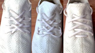 КАК ЗАШНУРОВАТЬ КРОССОВКИ ИЗИ  HOW TO LACE YEEZY BOOST 350  lacing yeezy 350 [upl. by Neersin]