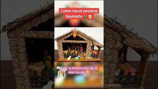 CÓMO hacer pesebre Navideño 🎄🧑‍🎄🦌 manualidadesfaciles navidad adornosdenavidad manualidades [upl. by Erbma750]