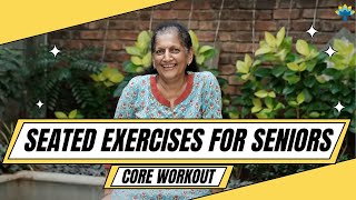 Easy Yoga for Senior Citizens  Seated Core Exercises for Older Adults  Yogalates with Rashmi [upl. by Dnaloy]