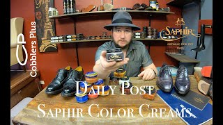 Daily Post Saphir Beaute du Cuir and Saphir Medaille dOr Color Cream Polish [upl. by Farmann]