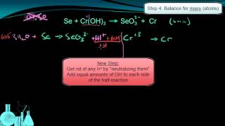 Chemistry 136c Balancing Redox by HalfReactions Basic [upl. by Tiny]