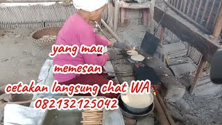 Membuat kue semprong pakai cetakan Anti lengket dulurkuesemprong resep opakgambir [upl. by Eenobe]