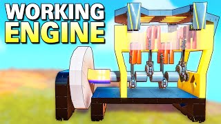 I Built a Working Four Cylinder Engine to Power a Car in Trailmakers [upl. by Andrus274]