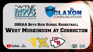 West Muskingum at Coshocton  OHSAA Boys Basketball from FM 993 WTNS [upl. by Monson]