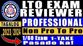 Professional Drivers License  LTO REVIEWER 2023  CDE Exam Reviewer  Drivers License Renewal [upl. by Yracaz635]