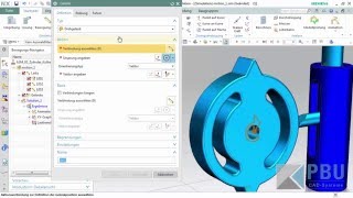 NX Tutorial Dynamische Analyse mit Motion Simulation [upl. by Nosnorb]