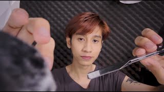 ASMR พร้อมที่จะโกนขนหู เพื่อเข้านอนแล้วใช่ไหม Ear Shaving Roleplay [upl. by Yboj]