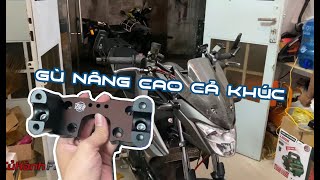 Thay gù nâng ghi đông  Ốp Carbon  Fz155  Củ Hành Fz [upl. by Severin]