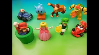 2023 THE SUPER MARIO BROS SET OF 8 McDONALDS HAPPY MEAL MOVIE TOYS VIDEO REVIEW [upl. by Eilatam]