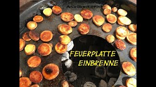 Feuerplatte einbrennen von grillrostcom  lockergrillende [upl. by Manas425]