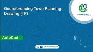 Georeferencing Town Planning Drawing PDF or JPG by using Autocad [upl. by Konikow]