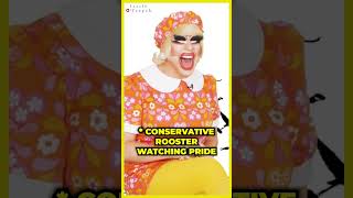 😂 Katya Trolls Trixie Without A Single Word shorts trixieandkatya unhhhh drag [upl. by Hewet417]