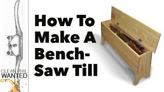 How to build a saw till bench with basic hand tools [upl. by Hussein568]