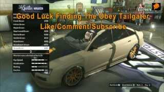 GTA Online Obey Tailgater Location [upl. by Esya]