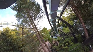 Galactica 4K Front Seat POV  Alton Towers Resort [upl. by Olaznog]