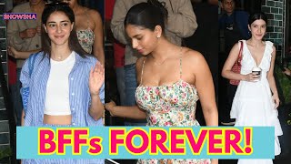 Suhana Khan Spends Quality Time With BFFs Ananya Panday amp Shanaya Kapoor On Friendship Day  WATCH [upl. by Klos828]