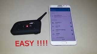 Connect the VNetphone V6 BT intercom with a smartphone  Features [upl. by Elatsyrk]