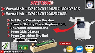 How To Xerox VersaLink B7100712071307135702570307035 Family Drum Cartridge Is Near End Of Life [upl. by Haianeb]