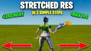 How To Get A STRETCHED RESOLUTION In Fortnite Season 4 UPDATED 2024 [upl. by Ozneral]