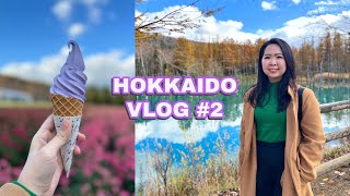 HOKKAIDO  Day tour to Biei Shirogane Blue Pond Farm Tomita Sapporo Beer Museum amp Nijo Market [upl. by Ytsanyd]