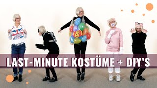 👕✂ LastMinute Kostümideen für Fasching  DIYs von Gerdi ♡ [upl. by Shandee]