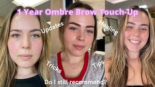 Ombre Powder Brows 1 year update  tips [upl. by Verada]