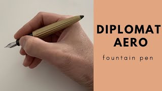 Diplomat Aero Champagne fountain pen [upl. by Loats405]