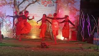 Bashonti Bohilo Sokhi Dance Video Holi Special Dakshina Dance Academy [upl. by Aihsekyw]