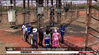 Tshwane Mayor Nasiphi Moya reacts to fire damages at Pretoria substations [upl. by Willner598]