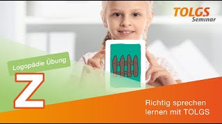 Logopädie Übung für Kinder – Wörter mit Z [upl. by Barry]