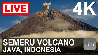 🔴 Live Now 247 Erupting Semeru Volcano in Java Indonesia in 4K Ultra HD [upl. by Hassi565]