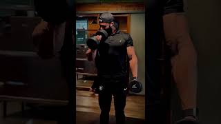 Beast mode on workout gym biceps triceps gymworkout exercise leangains bicepcurl fitness [upl. by Chor]