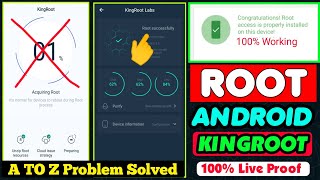 How To Root With KingRoot Any Android 2023 KingRoot is Working In Android 11 10 9 81 Fix 1 Problem [upl. by Ahsinotna]