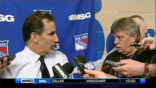 Rangers Coach Reporter Drop The Verbal Gloves [upl. by Francine]