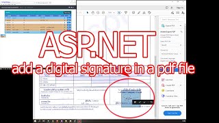 How to implement or add a digital signature in a pdf file using Aspnet [upl. by Hu71]