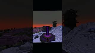 Fancy nether portal design for your survival worlds  minecraftshorts fyp tutorial [upl. by Noswal330]